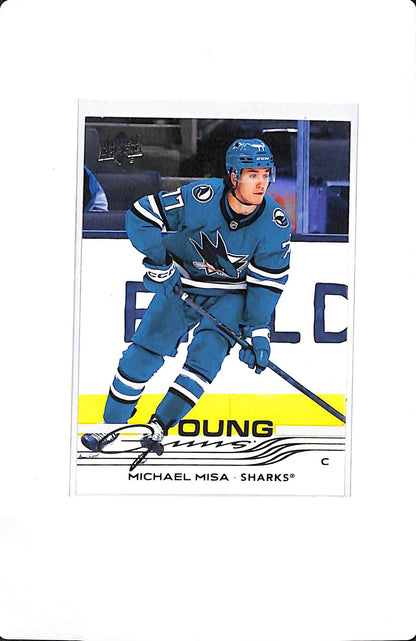 2025-26 UPPER DECK SERIES 2 MICHAEL MISA YOUNG GUNS #487