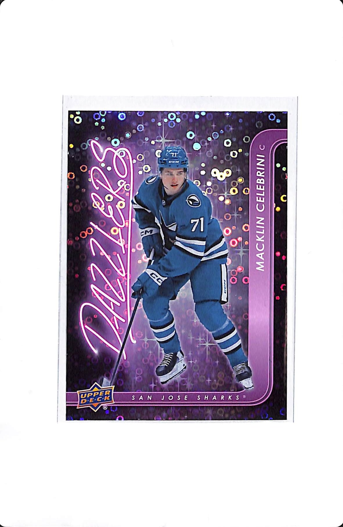 2024-25 UPPER DECK EXTENDED MACKLIN CELEBRINI PINK DAZZLERS ROOKIE #DZ-128