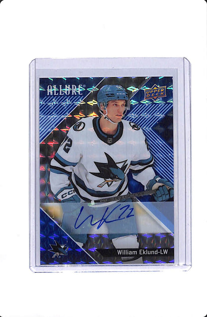 2024-25 UPPER DECK ALLURE WILLIAM EKLUND BLUE LINE AUTO 1/35 #64