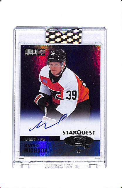 2024-25 UPPER DECK CLEAR CUT MATVEI MICHKOV STARQUEST ROOKIE AUTO #CSA-MI