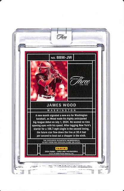 2024 PANINI THREE AND TWO BASEBALL'S BEST JAMES WOOD PATCH RC #BBM-JW