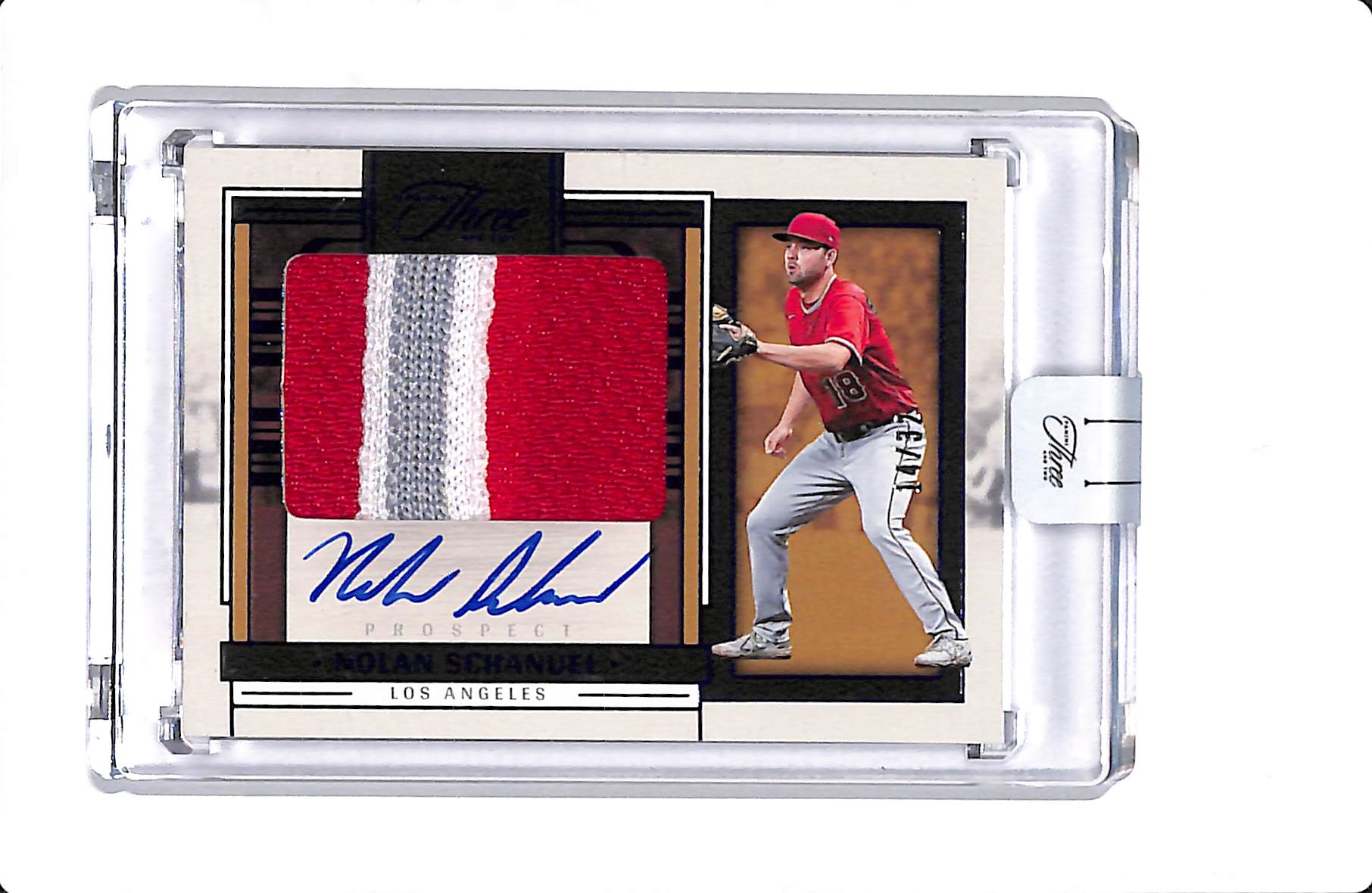 2024 PANINI THREE AND TWO PROSPECT JERSEY AUTOGRAPHS NOLAN SCHANUEL 14/32 #PJA-NS