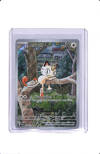 2025 POKEMON PHANTASMAL FLAMES MEOWTH ILLUSTRATION RARE HOLO 106/094