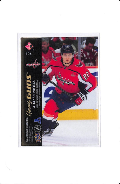 2022-23 UPPER DECK EXTENDED SERIES ALIASKEI PROTAS YOUNG GUNS ACETATE #706