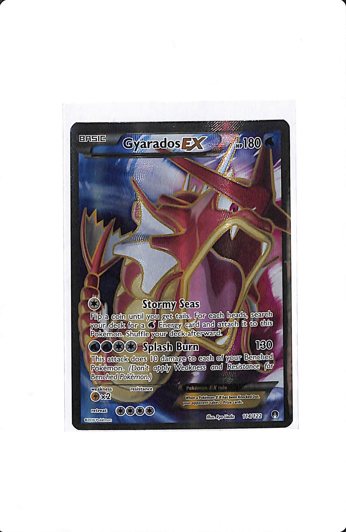 GYARADOS EX (FULL ART) BREAKPOINT ULTRA RARE #114