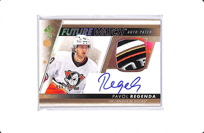 2022-23 UPPER DECK SP AUTHENTIC PAVOL REGENDA FUTURE WATCH AUTO PATCH /100 #FWAP-PR