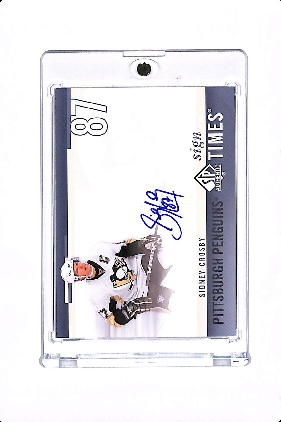 2010-11 UPPER DECK SP AUTHENTIC SIDNEY CROSBY SIGN OF THE TIMES AUTO