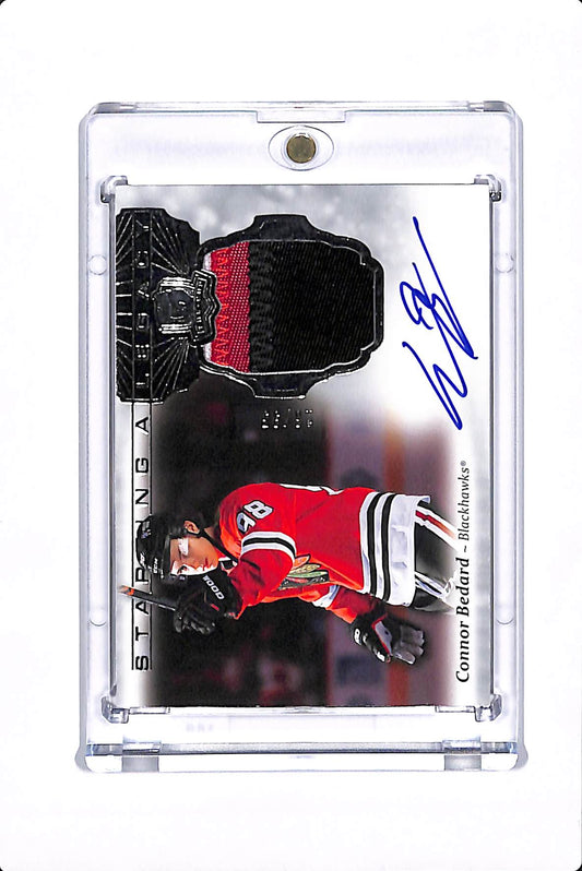 2024-25 UPPER DECK THE CUP CONOR BEDARD STARTING A LEGACY AUTO PATCH /35 #SLG-CB