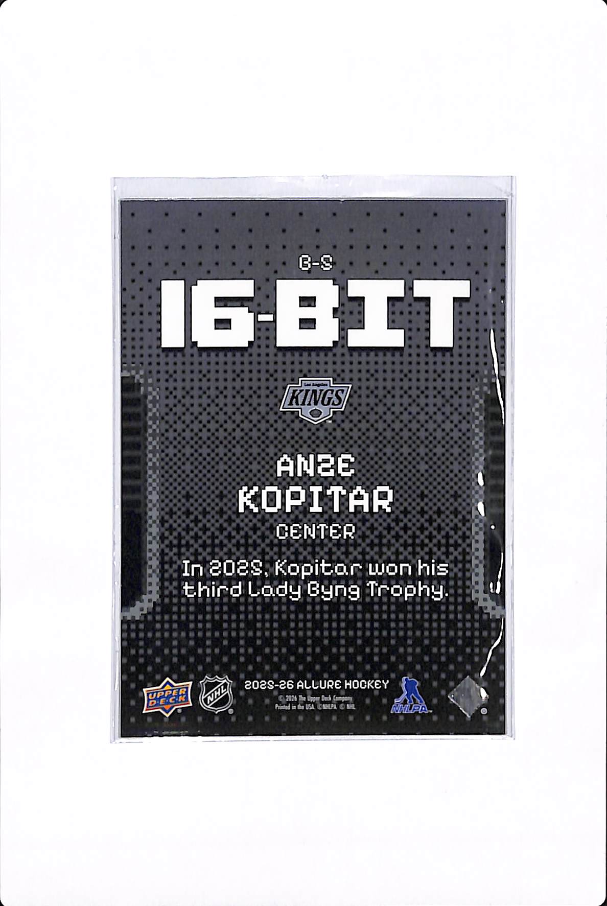 2025-26 UPPER DECK ALLURE ANZE KOPITAR 16-BIT SSP 1:720