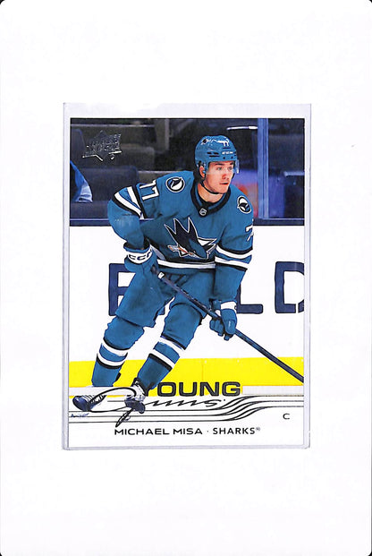 2025-26 UPPER DECK SERIES 2 MICHAEL MISA YOUNG GUNS #487