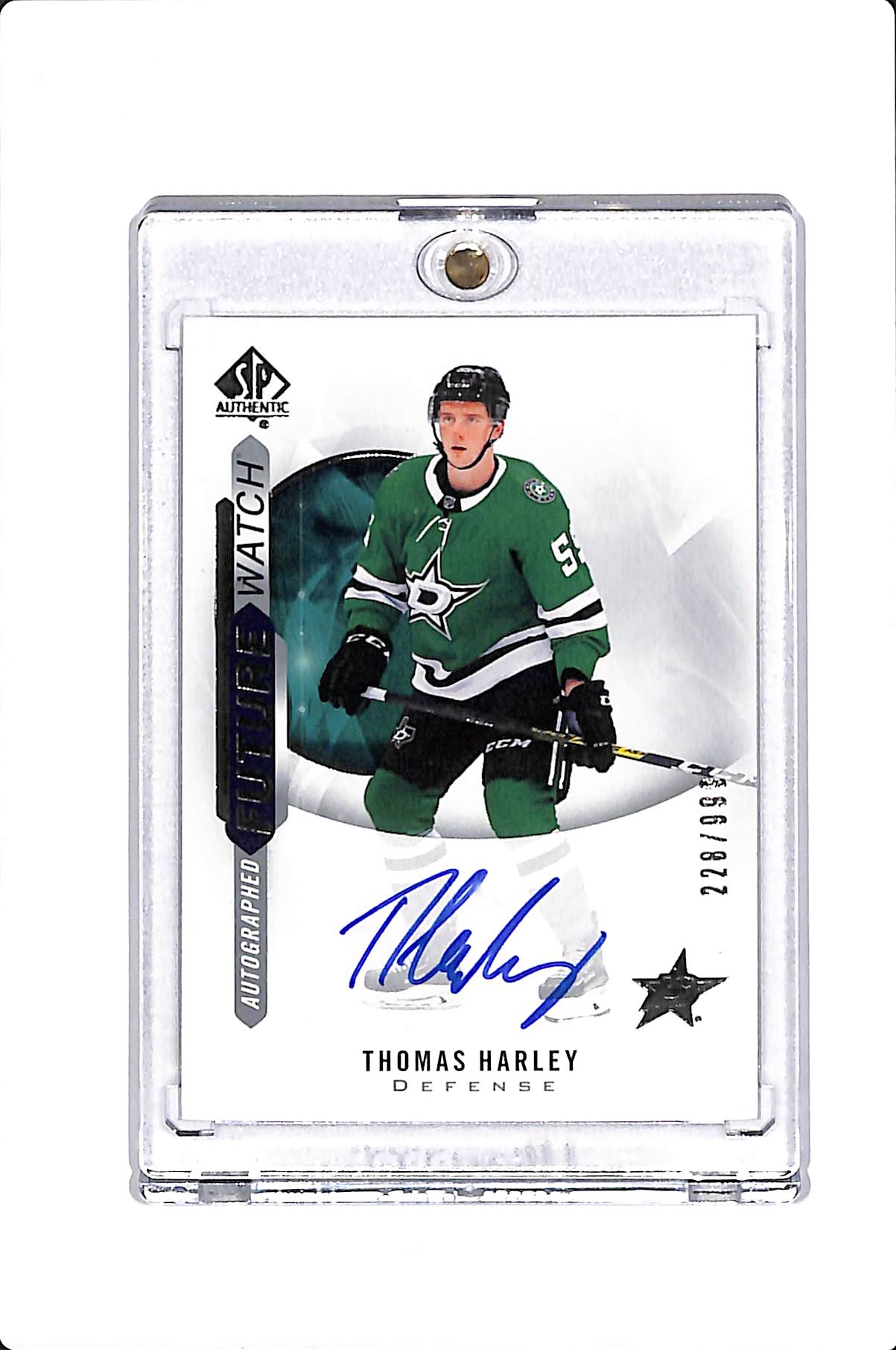 2020-21 UPPER DECK SP AUTHENTIC THOMAS HARLEY FUTURE WATCH AUTO /999 #157