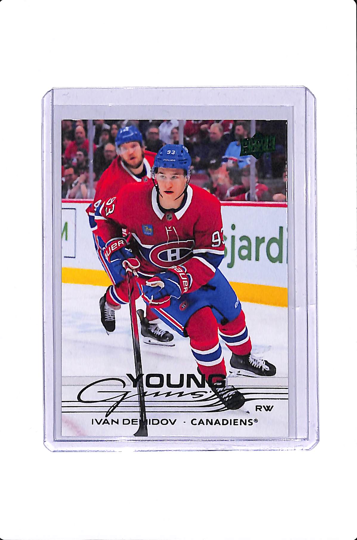 2025-26 UPPER DECK SERIES 1 IVAN DEMIDOV YOUNG GUNS GREEN HOLIDAY FOIL #205