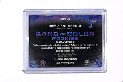 2025-26 UPPER DECK BLACK DIAMOND JIMMY SNUGGERUD BAND OF COLOR ROOKIES /26 #BCR-JS