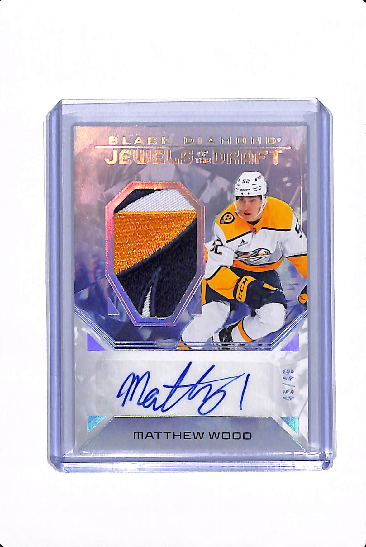 2025-26 UPPER DECK BLACK DIAMOND MATTHEW WOOD JEWELS OF THE DRAFT /49 #JD-MW