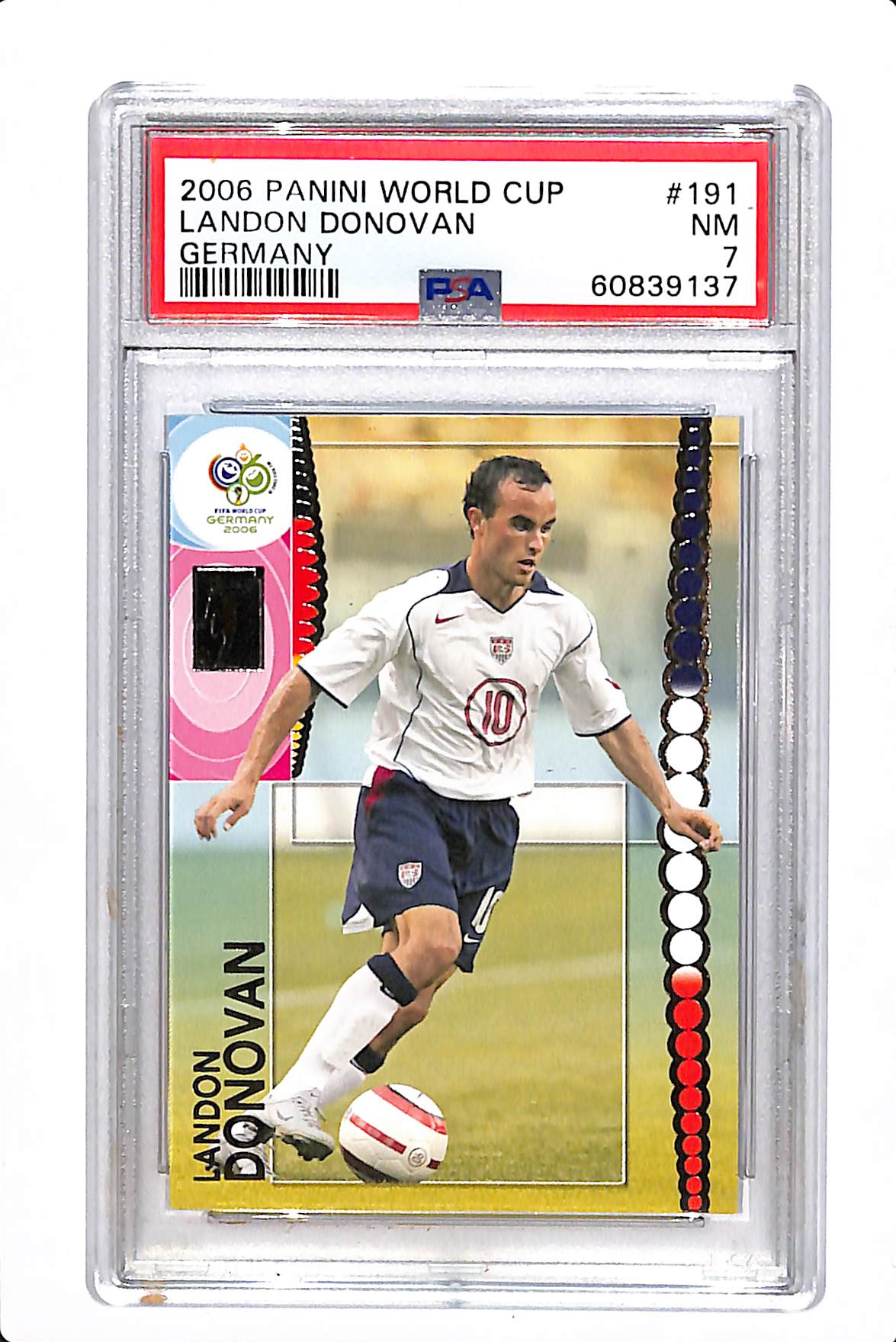 2006 PANINI WORLD CUP GERMANY LANDON DONOVAN #191 PSA 7