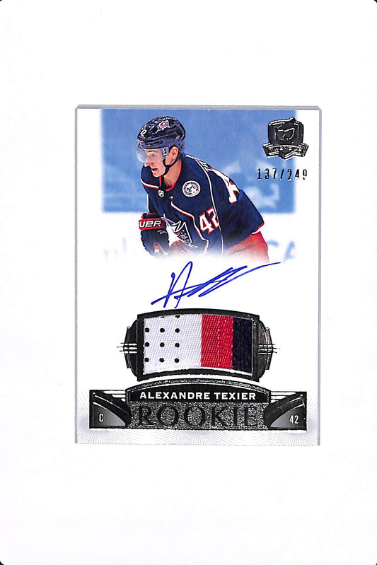 2019-20 UPPER DECK THE CUP ALEXANDRE TEXIER ROOKIE AUTO PATCH /249 #73