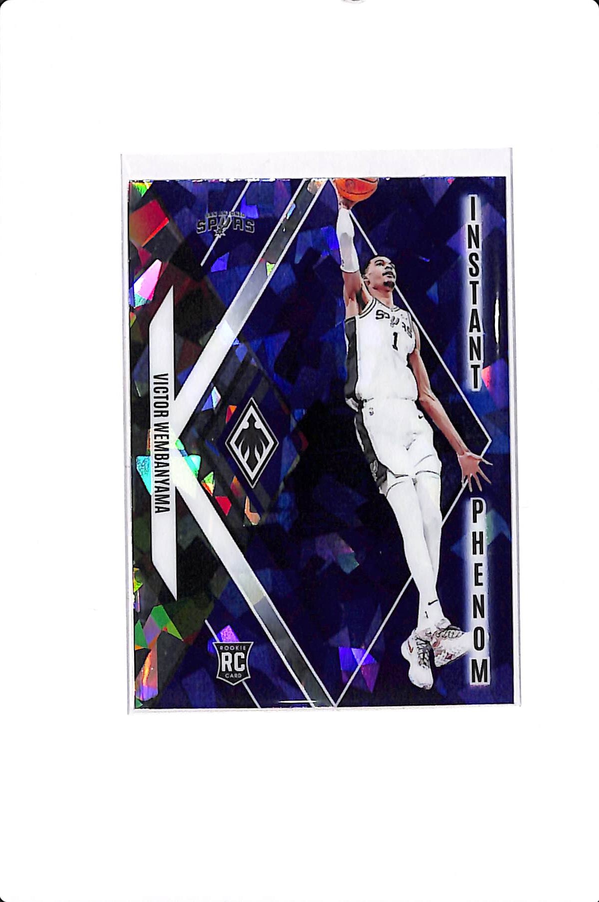 2023-24 PANINI PHOENIX VICTOR WEMBANYAMA BLUE ICE INSTANT PHENOM RC #13