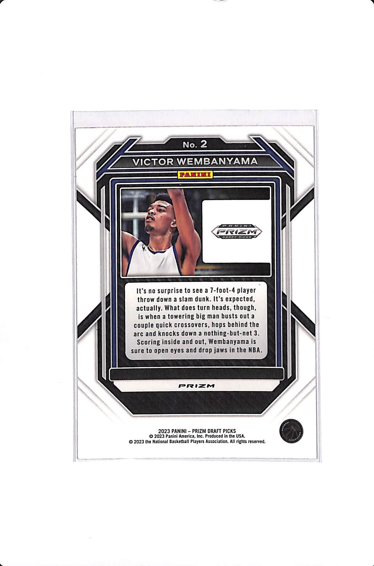 2023 PANINI PRIZM DP VICTOR WEMBANYAMA RED ICE ROOKIE #2