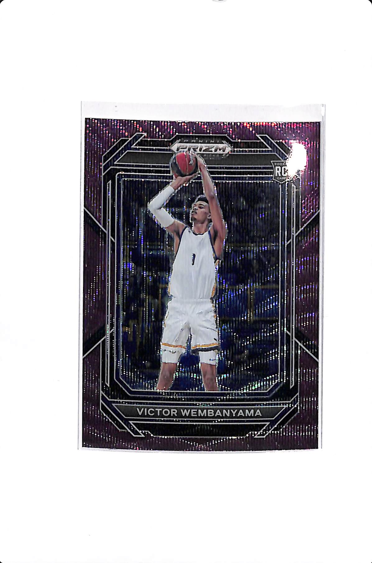 2023 PANINI PRIZM DP VICTOR WEMBANYAMA PURPLE WAVE ROOKIE VERTICAL #2