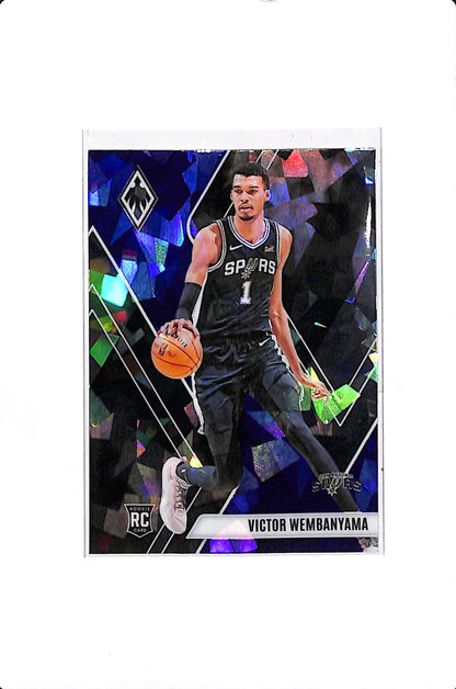 2023-24 PANINI PHOENIX VICTOR WEMBANYAMA BLUE ICE ROOKIE #256