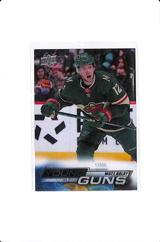 2022-23 UPPER DECK SERIES 1 MATT BOLDY YOUNG GUNS CLEAR CUT #201