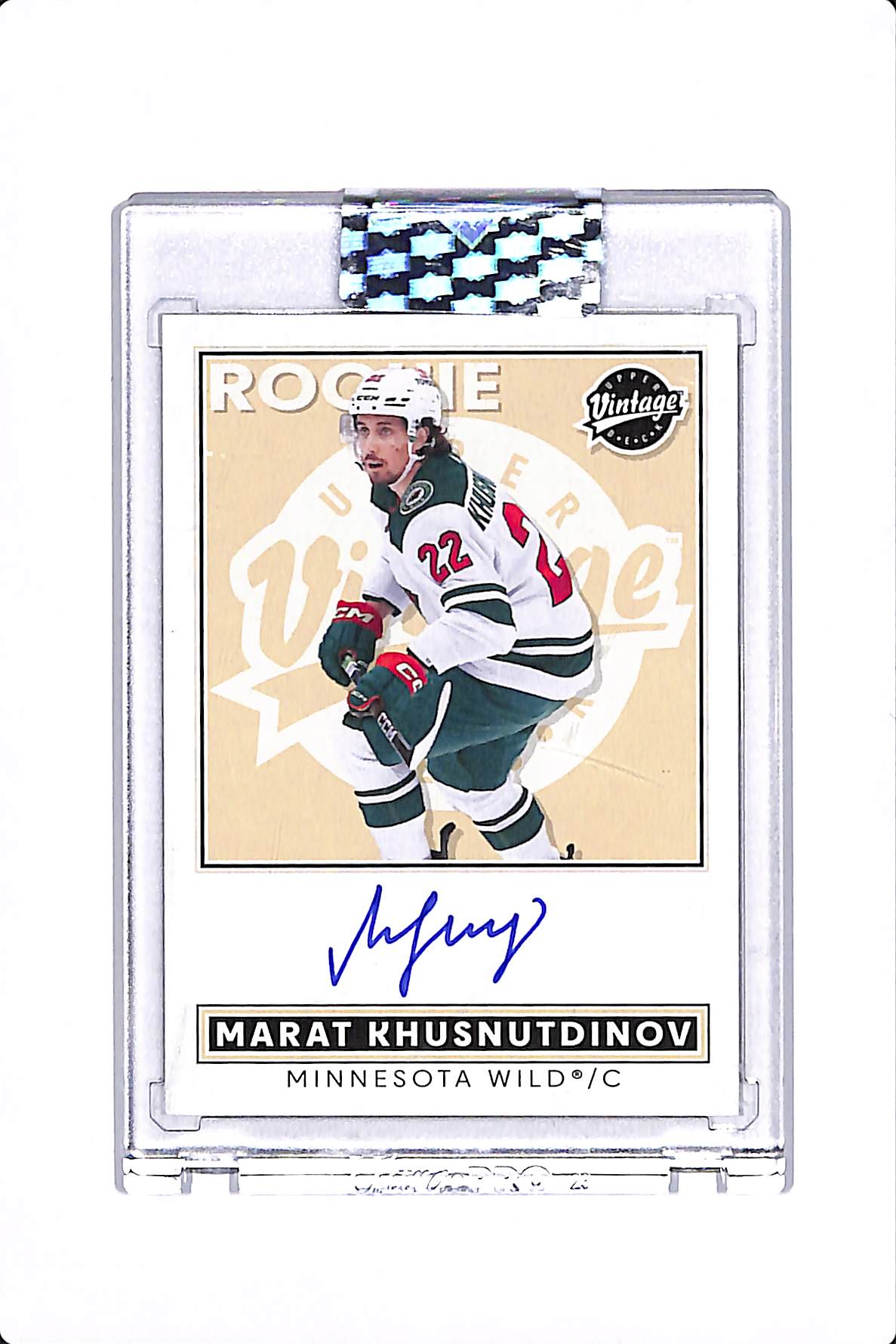 2024-25 UPPER DECK CLEAR CUT MARAT KHUSNUTDINOV VINTAGE ROOKIE AUTO #VA-MK