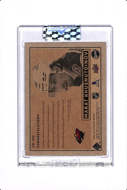 2024-25 UPPER DECK CLEAR CUT MARAT KHUSNUTDINOV VINTAGE ROOKIE AUTO #VA-MK