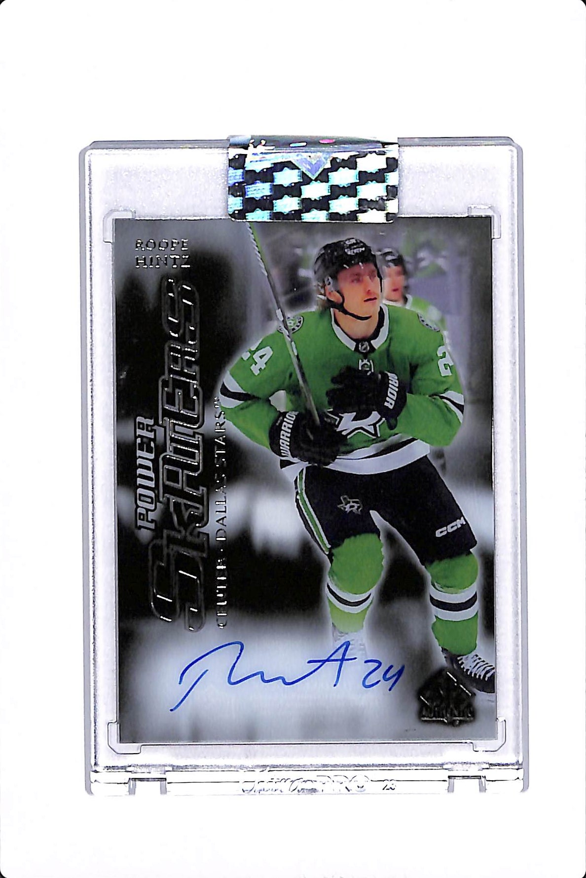 2024-25 UPPER DECK CLEAR CUT ROOPE HINTZ POWER SKATERS AUTO #PSA-RH