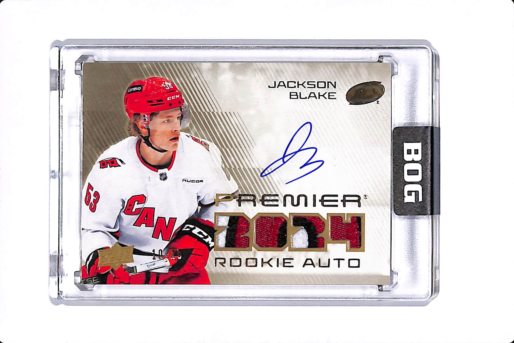 2024-25 UPPER DECK PREMIER JACKSON BLAKE ROOKIE AUTO /15 #PRA-JB