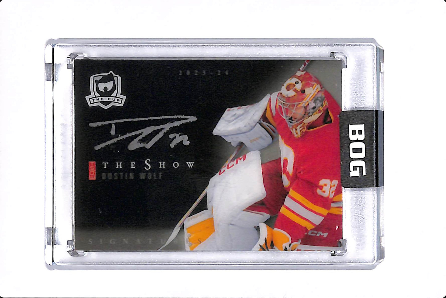 2023-24 UPPER DECK THE CUP DUSTIN WOLF THE SHOW BLACK AUTO #SB-DW