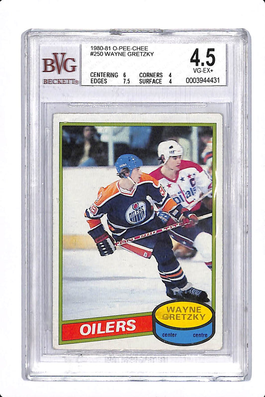 1980-81 O-PEE-CHEE WAYNE GRETZKY #250 BVG 4.5