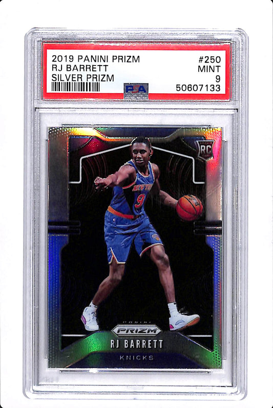 2019 PRIZM RJ BARRETT SILVER ROOKIE PSA 9