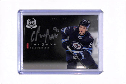 2021-22 UPPER DECK THE CUP COLE PERFETTI THE SHOW SIGNATURES BLACK #SB-44