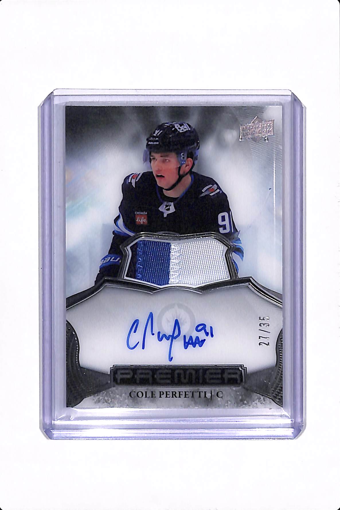 2022-23 UPPER DECK PREMIER COLE PERFETTI AUTO PATCH /35 #AV-CP