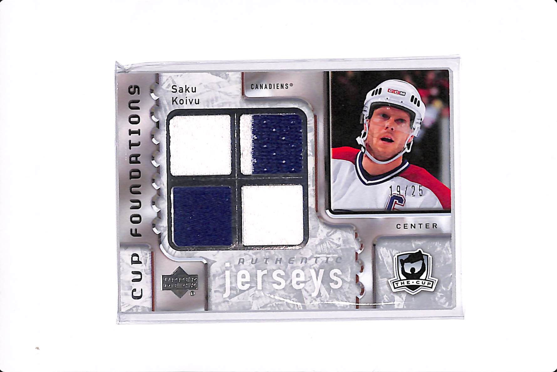 2006-07 UPPER DECK THE CUP SAKU KOIVU CUP FOUNDATIONS /25 #CQ-SK