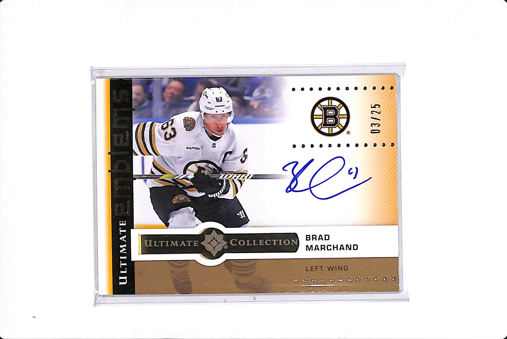 2024-25 UPPER DECK ULTIMATE BRAD MARCHAND ULTIMATE EMBLEMS /25 #UE-BM