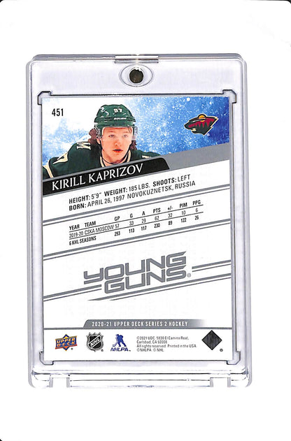 2020-21 UPPER DECK SERIES 2 KIRILL KAPRIZOV YOUNG GUNS #451