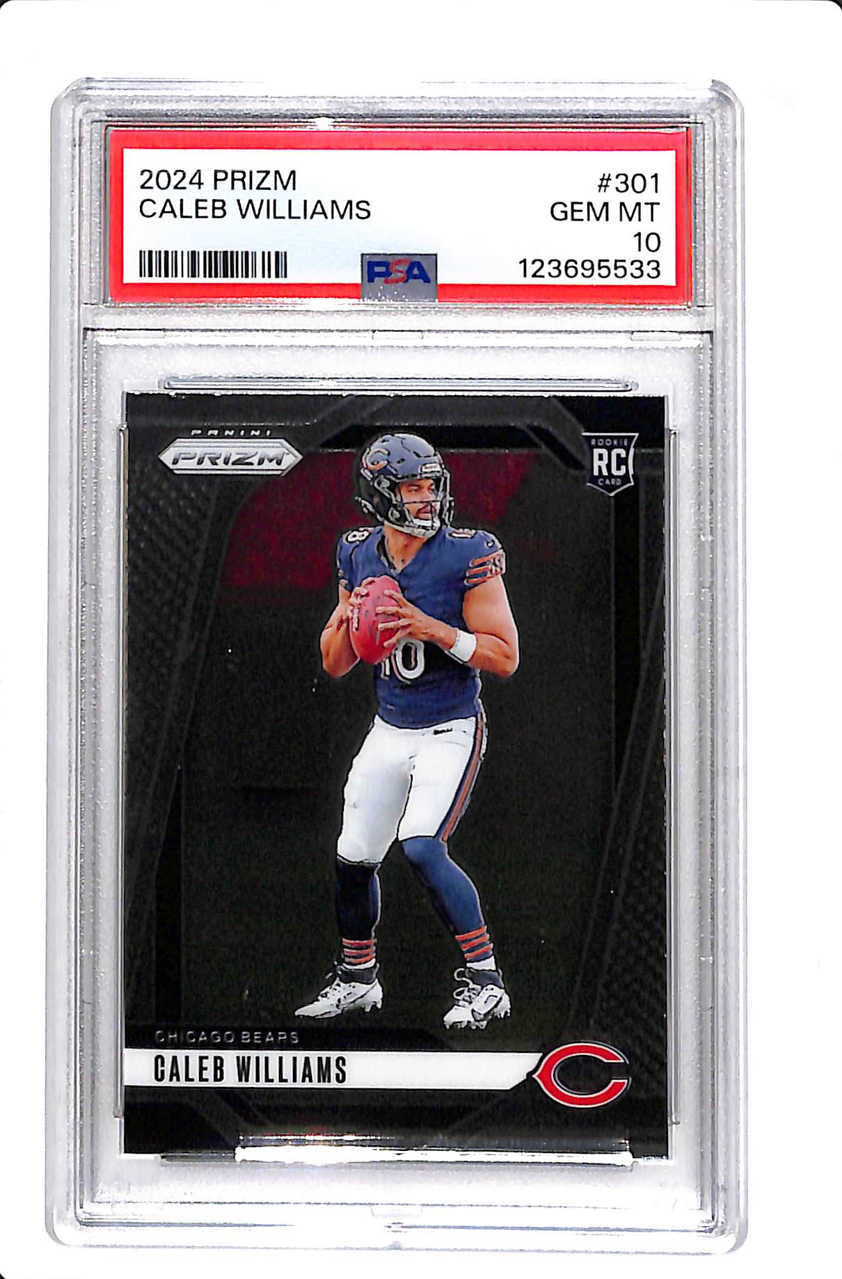 2024 PANINI PRIZM CALEB WILLIAMS ROOKIE PSA 10 #301