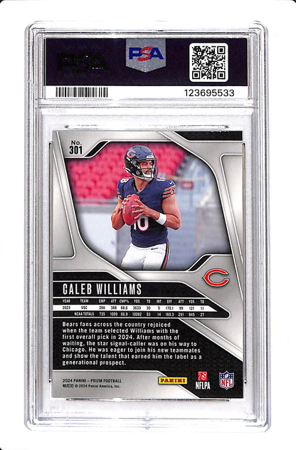 2024 PANINI PRIZM CALEB WILLIAMS ROOKIE PSA 10 #301