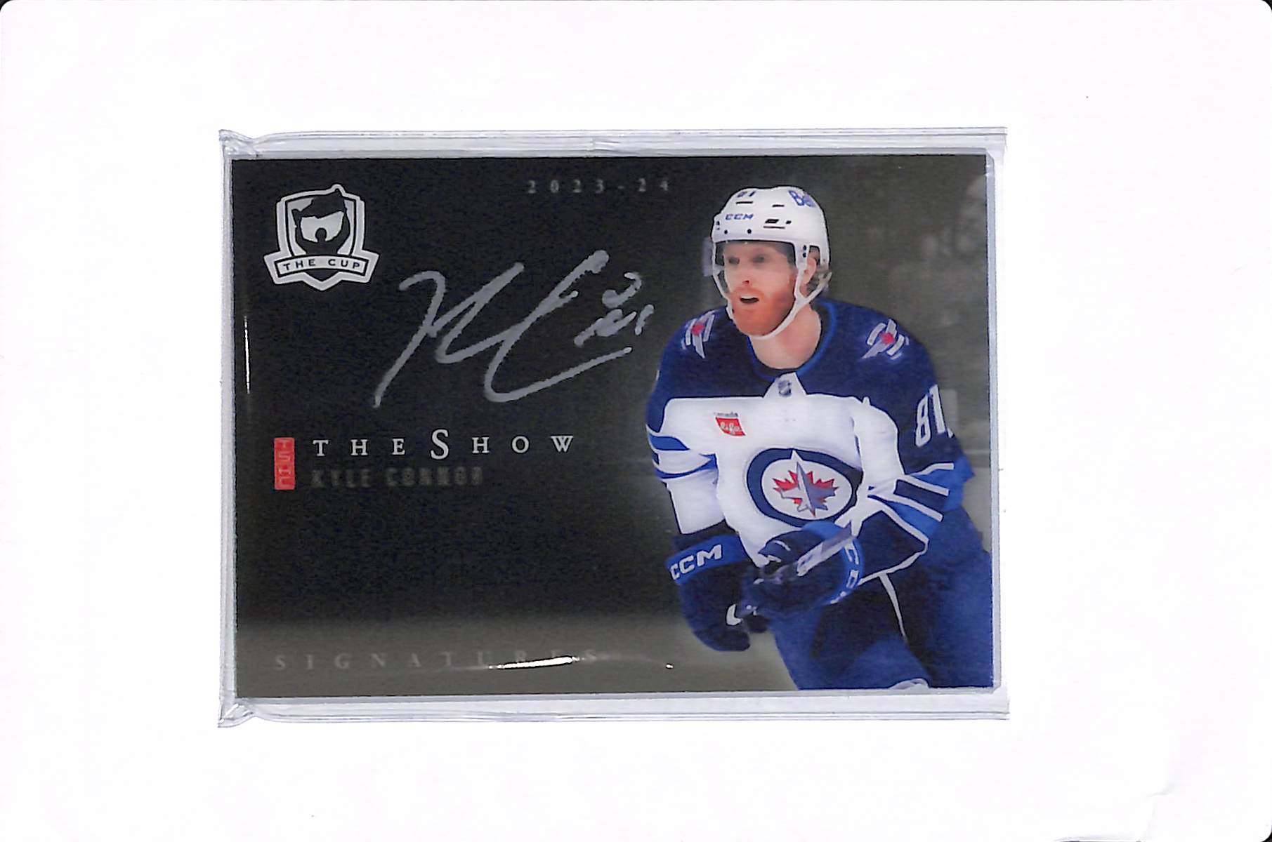 2023-24 UPPER DECK THE CUP KYLE CONNOR THE SHOW BLACK AUTO #SB-KC
