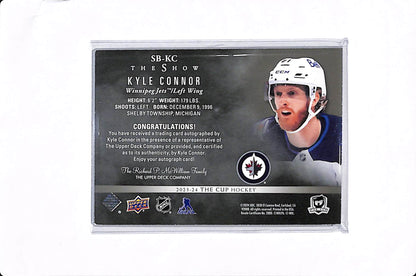 2023-24 UPPER DECK THE CUP KYLE CONNOR THE SHOW BLACK AUTO #SB-KC