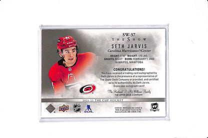 2021-22 THE CUP SETH JARVIS THE SHOW AUTO #SW-37