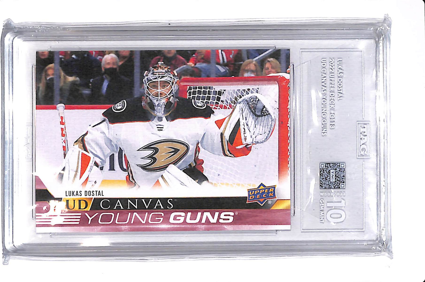 2022-23 UPPER DECK SERIES 1 LUKAS DOSTAL YOUNG GUNS CANVAS TAG 10 #C113