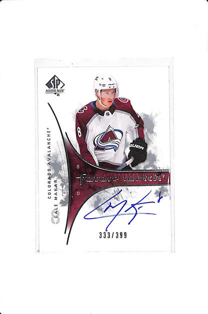 2019-20 UPPER DECK SP AUTHENTIC CALE MAKAR RETRO FUTURE WATCH AUTO /399