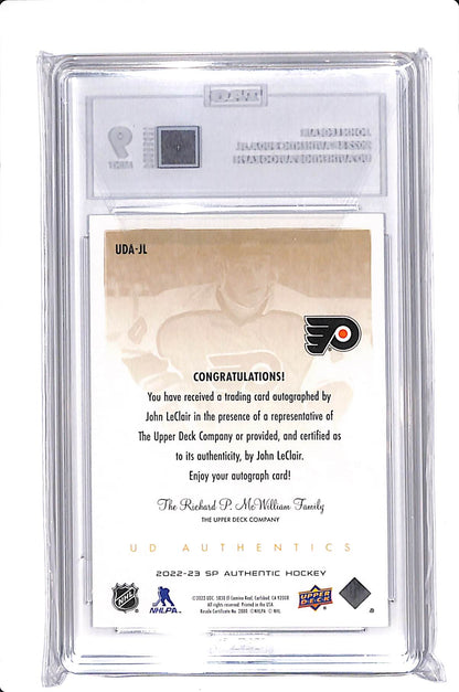 2022-23 UPPER DECK SP AUTHENTIC JOHN LECLAIR UD AUTHENTICS AUTO #UDA-JL TAG 9