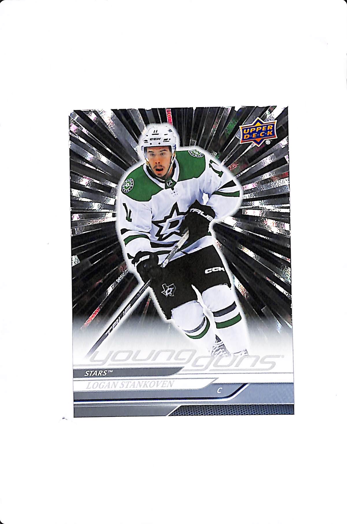 2024-25 UPPER DECK SERIES 1 LOGAN STANKOVEN YOUNG GUNS OUTBURST #244