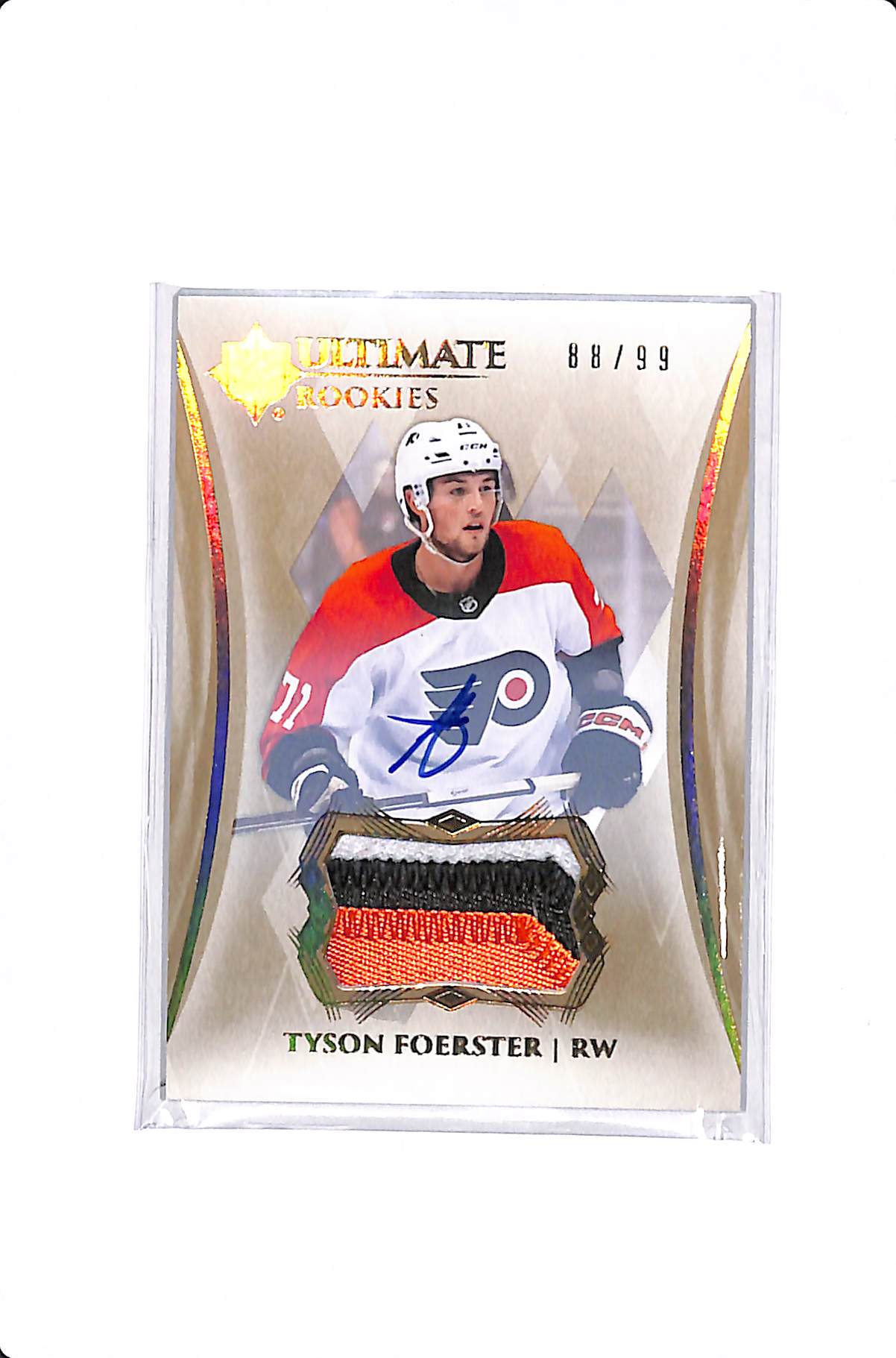 2023-24 UPPER DECK ULTIMATE TYSON FOERSTER ROOKIE PATCH AUTO /99 #105