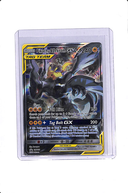 PIKACHU & ZEKROM GX SUN & MOON PROMO #SM168