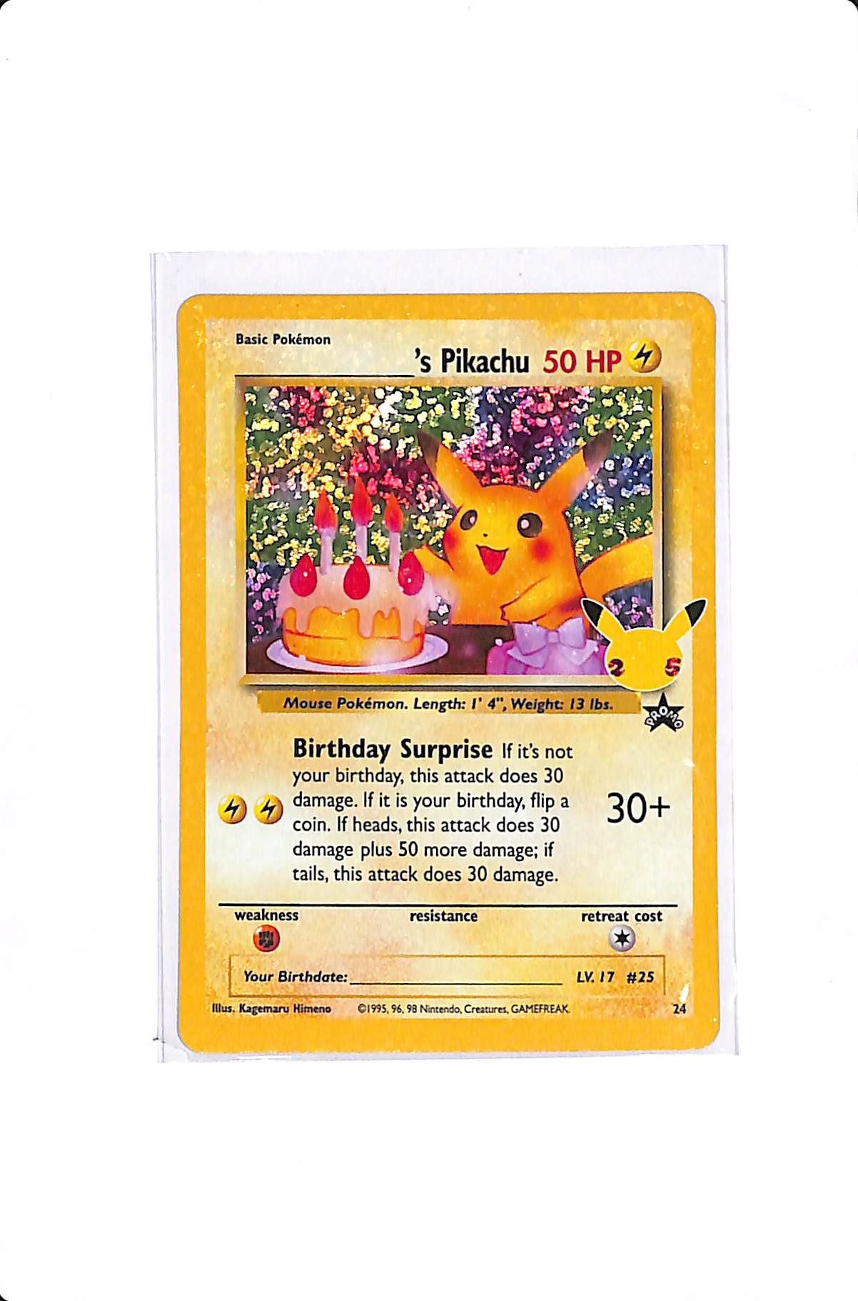 ______'s PIKACHU CELEBRATIONS: CLASSIC COLLECTION #24 HOLO