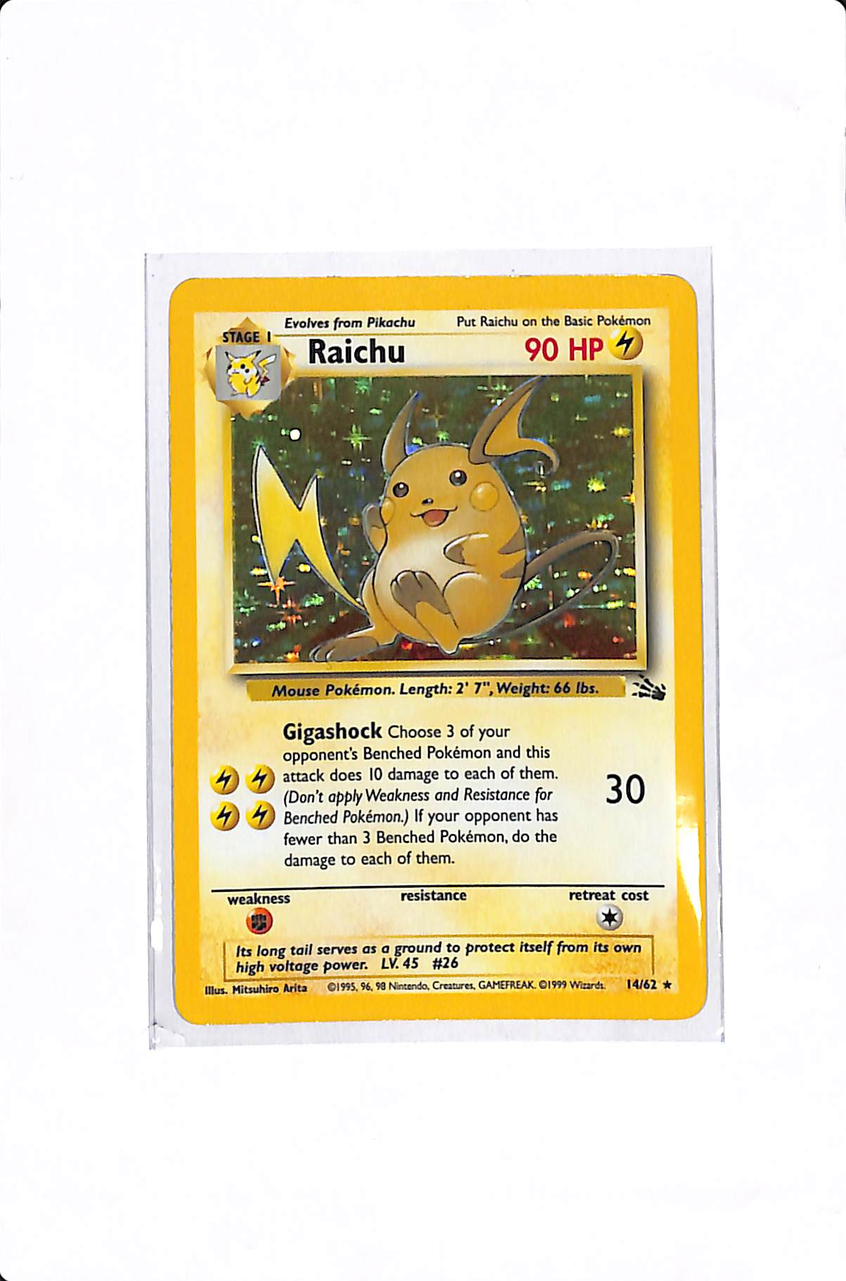 Raichu (14) Fossil Holo Rare #14 Unlimited